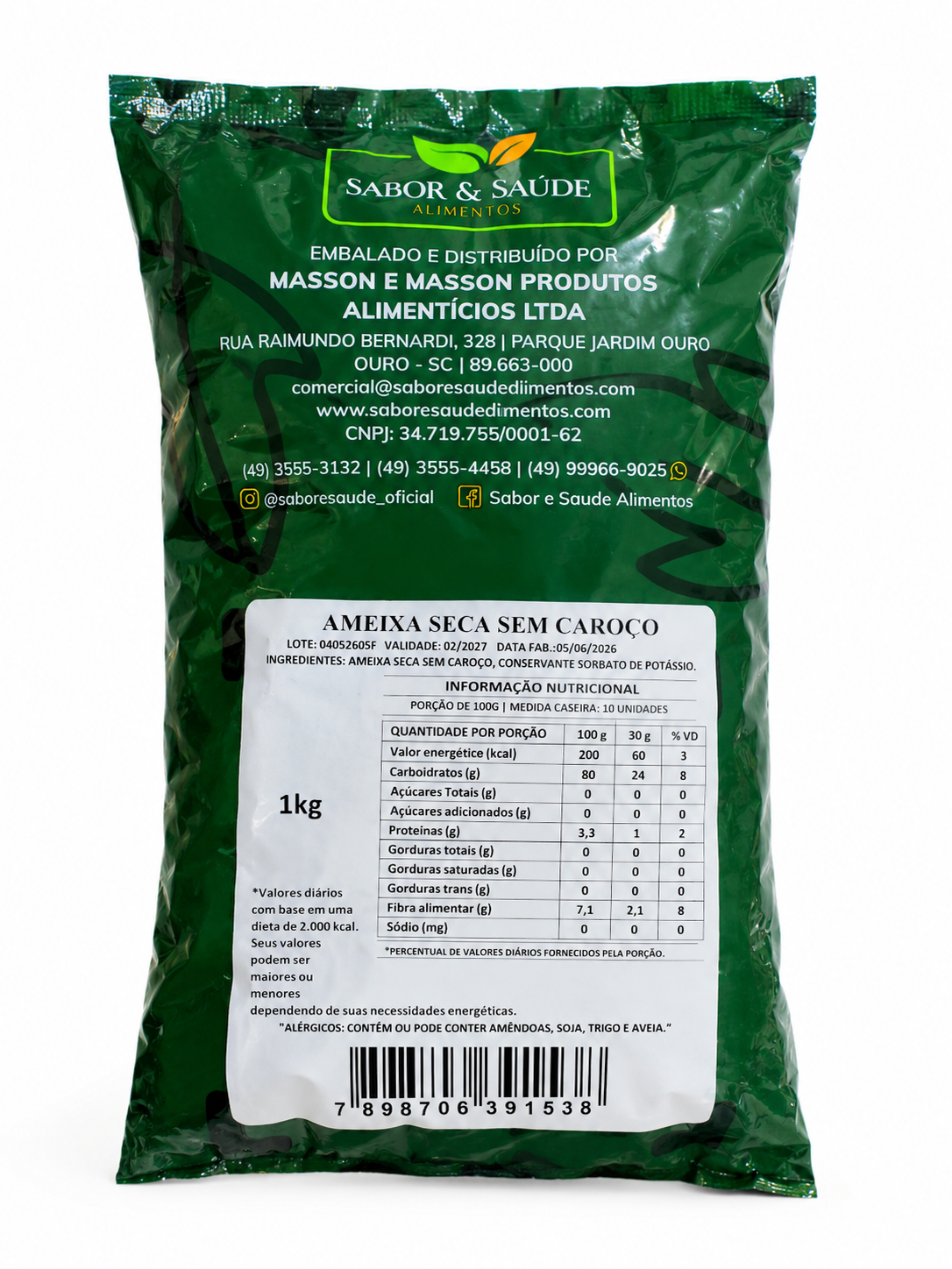 Ameixa Seca sem Caroço 1kg