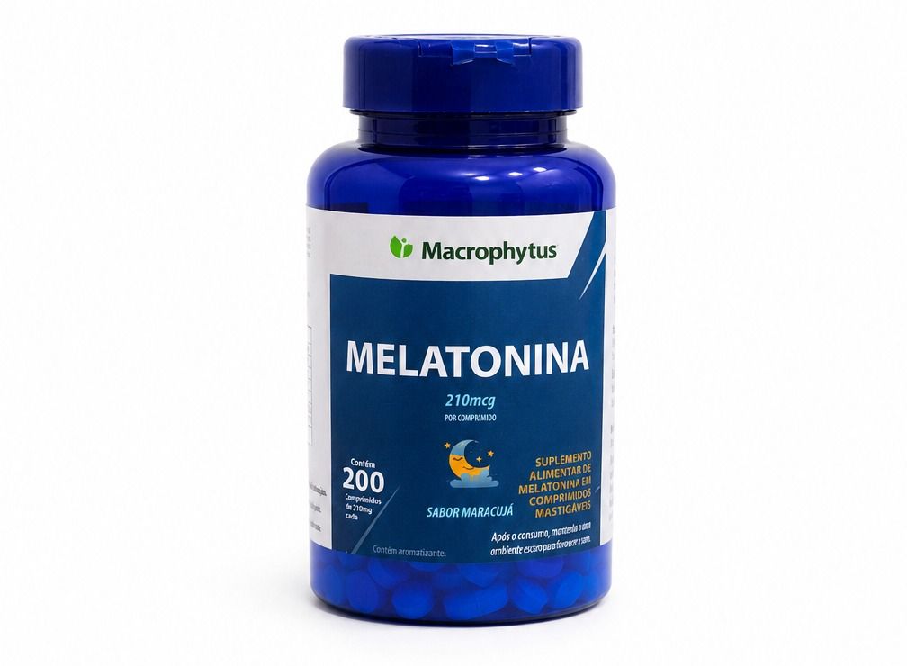 Melatonina 200 comprimidos mastigáveis 210mcg