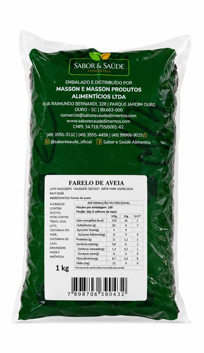 Farelo de Aveia 1kg